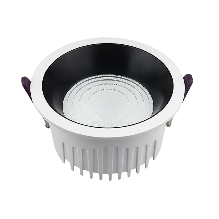 Diepe anti-glare downlights met merkcomponenten