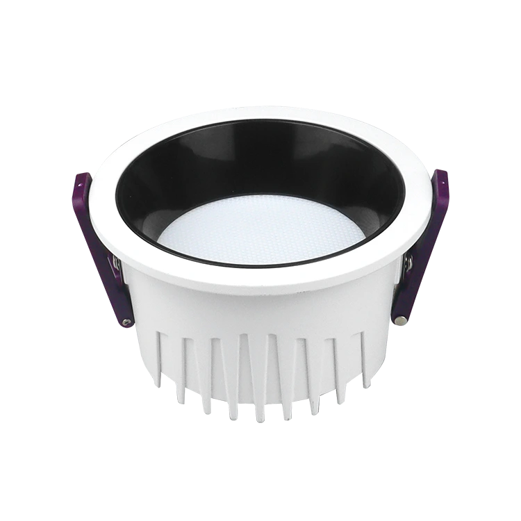 Diepe anti-glare downlights met microkristallijn oppervlak